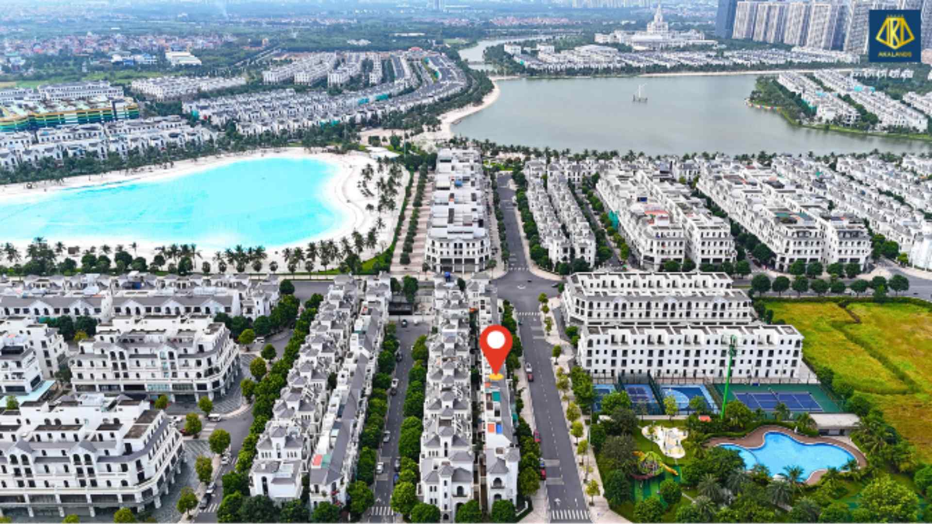 Bán liền kề xẻ khe Sao Biển 11 Vinhomes Ocean Park Gia Lâm đường thông view thoáng