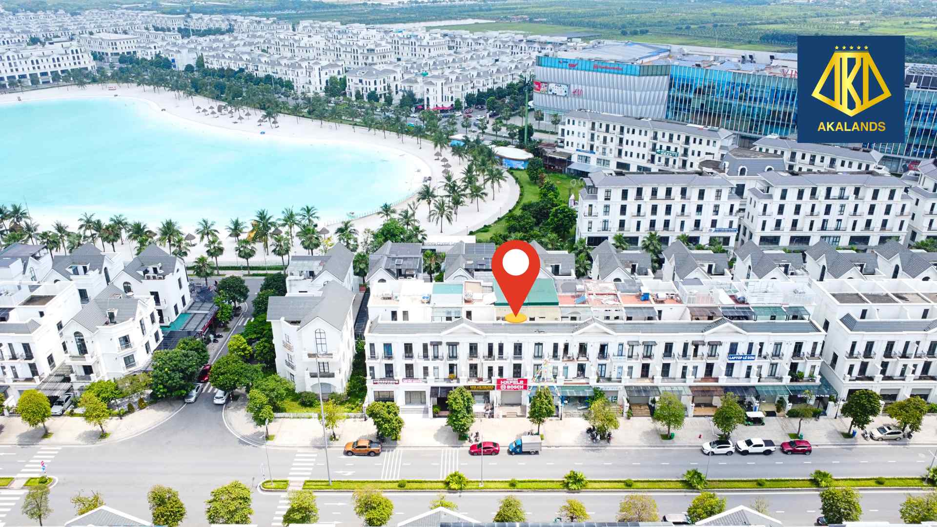Cho thuê liền kề shophouse Hải Âu 2 Vinhomes Ocean Park 1 Gia Lâm nhà 4 tầng 242m2 sàn mặt tiền 5m