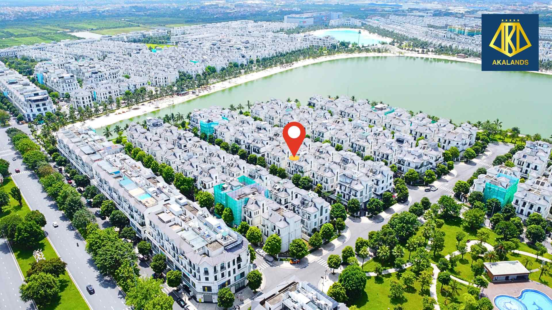 Bán biệt thự song lập Ngọc Trai 5 Vin 1 Gia Lâm hướng tây bắc 166m2 mặt tiền 9,2m